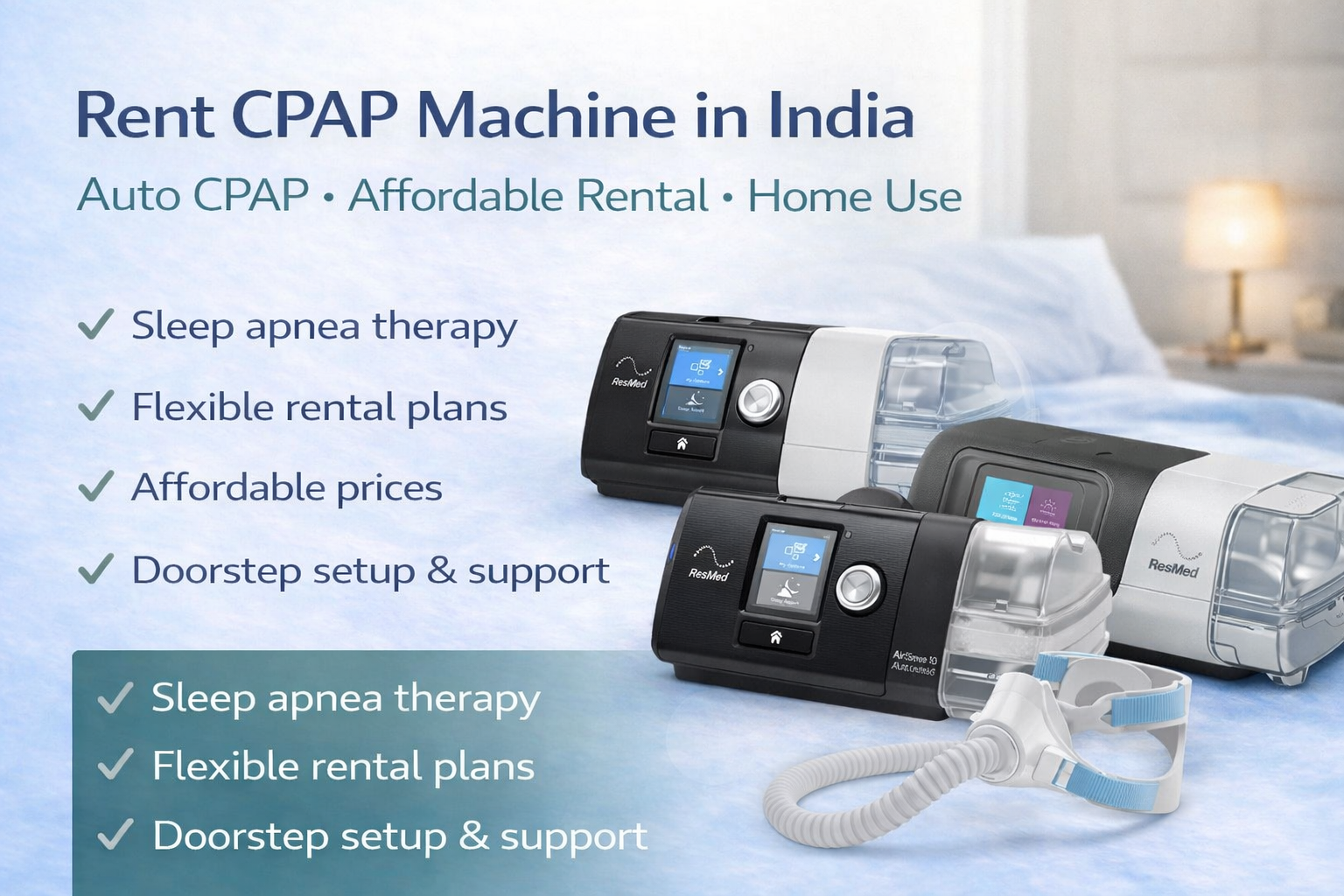 cpap machine on rent