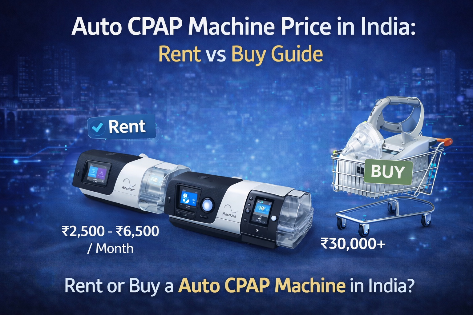 Auto CPAP machine price in India